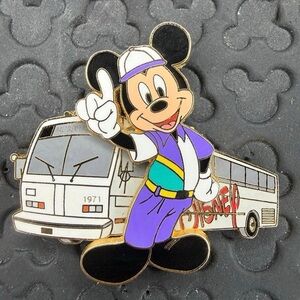 Disney Parks vintage cast member exclusive Bus Driver Mickey Mouse trading pin